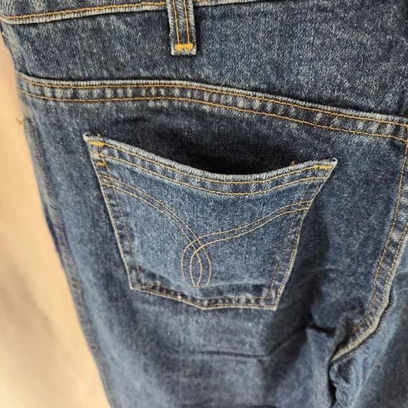 GWG Scrubbies Stonewash Finish Men's Blue Jeans Denim 34x32 - Picture 8 of 16